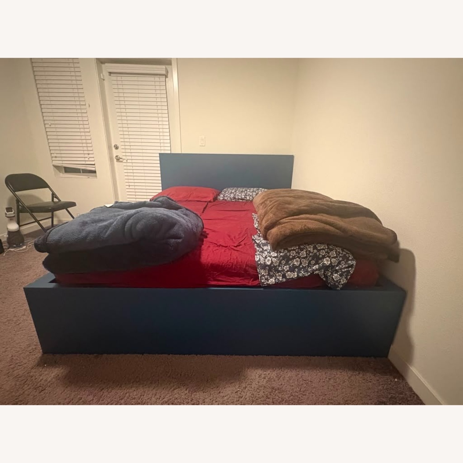 IKEA Malm Blue Queen Bed - image-3
