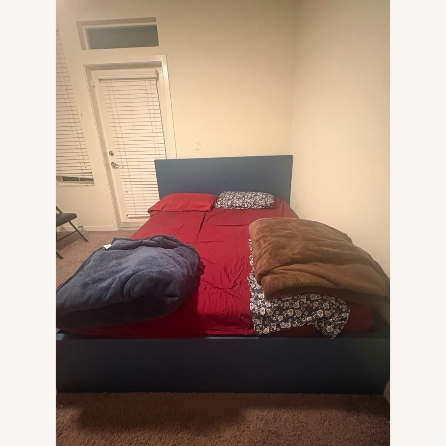 IKEA Malm Blue Queen Bed - image-1
