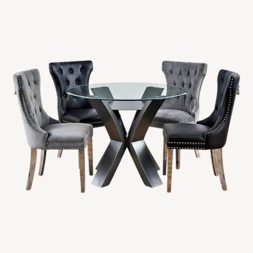 Used 4 Chair Dining Set Multi Color Texture for sale on AptDeco