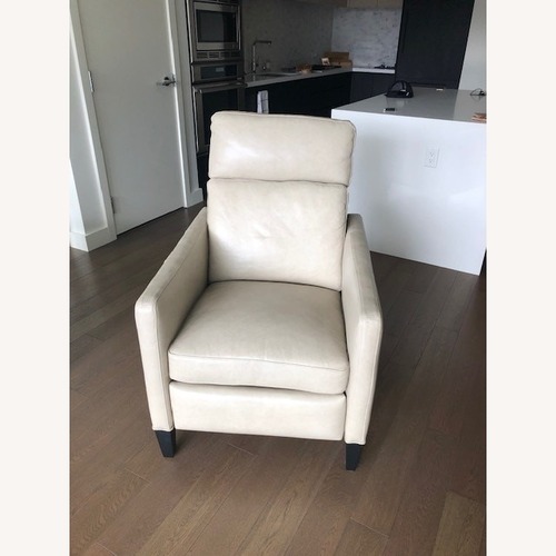 Used  Arhaus Colfax Custom Leather Recliner Chair for sale on AptDeco