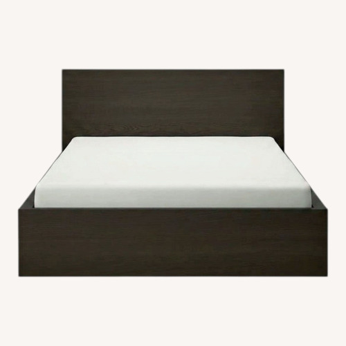 Used IKEA Malm Dark Brown King Bed for sale on AptDeco