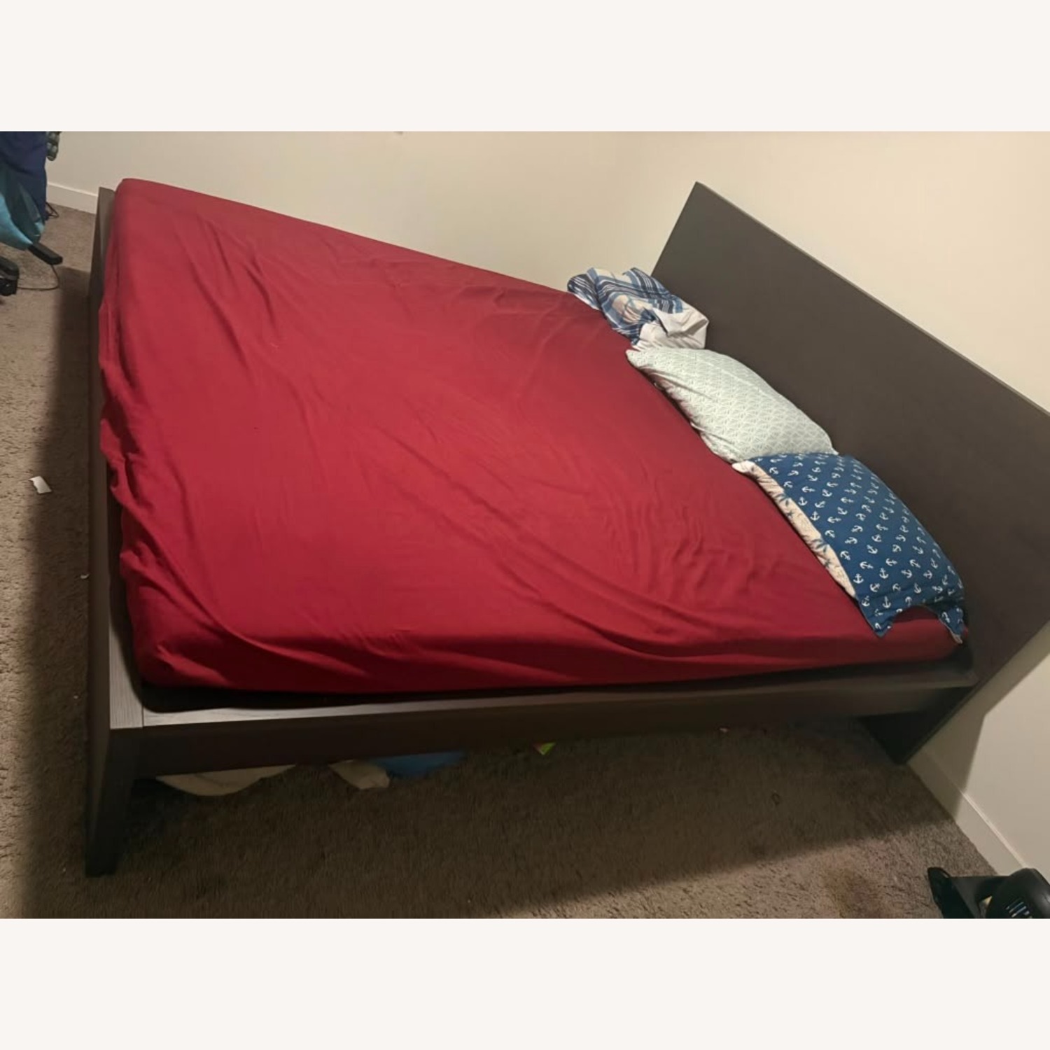 IKEA Malm Dark Brown King Bed - image-1