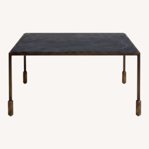 Used Soho Home Black Marble Coffee Table for sale on AptDeco