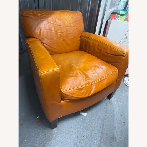 Used Room & Board Light Brown Leather Armchair for sale on AptDeco