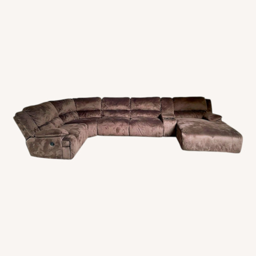 Used Brown 3 Piece Sectional Couch Set and Lazy Boy for sale on AptDeco