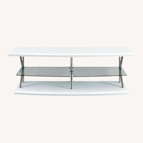 Used White Media Storage for sale on AptDeco