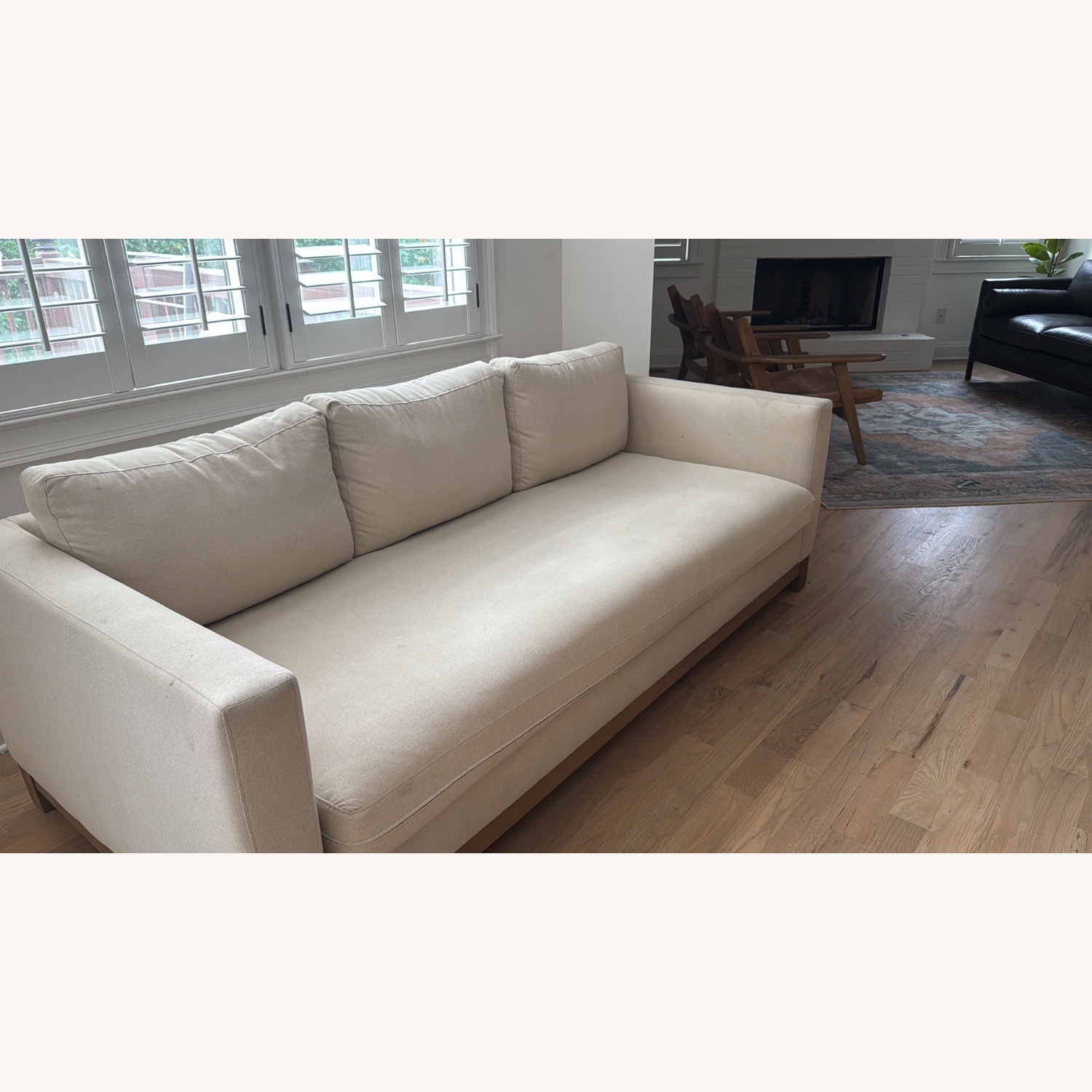 Pottery Barn Jake Natural Fabric Sleeper Sofa - image-2