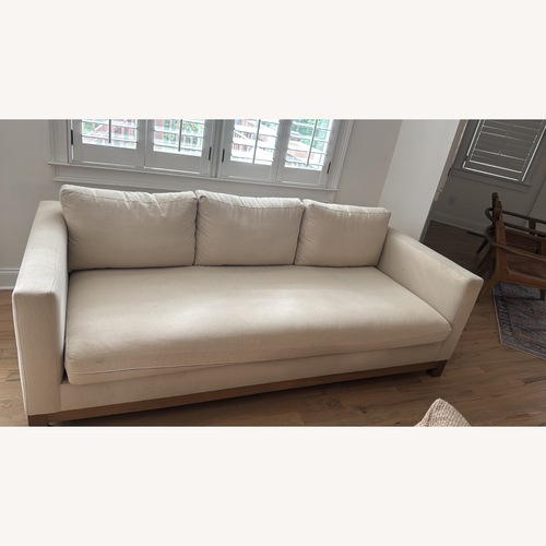 Used Pottery Barn Jake Natural Fabric Sleeper Sofa for sale on AptDeco