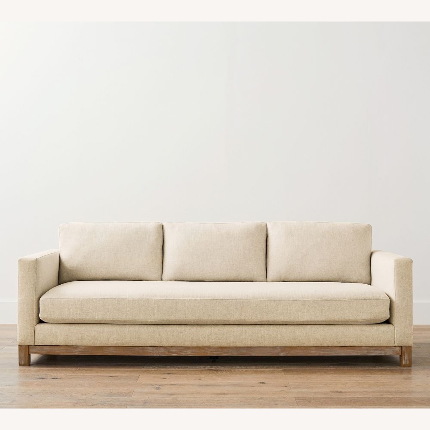 Pottery Barn Jake Natural Fabric Sleeper Sofa - image-5
