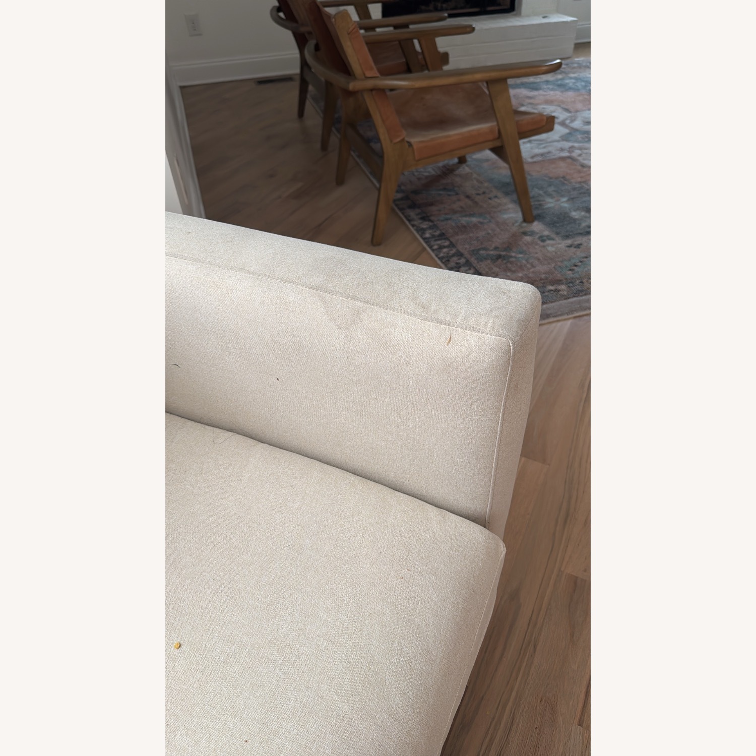 Pottery Barn Jake Natural Fabric Sleeper Sofa - image-4