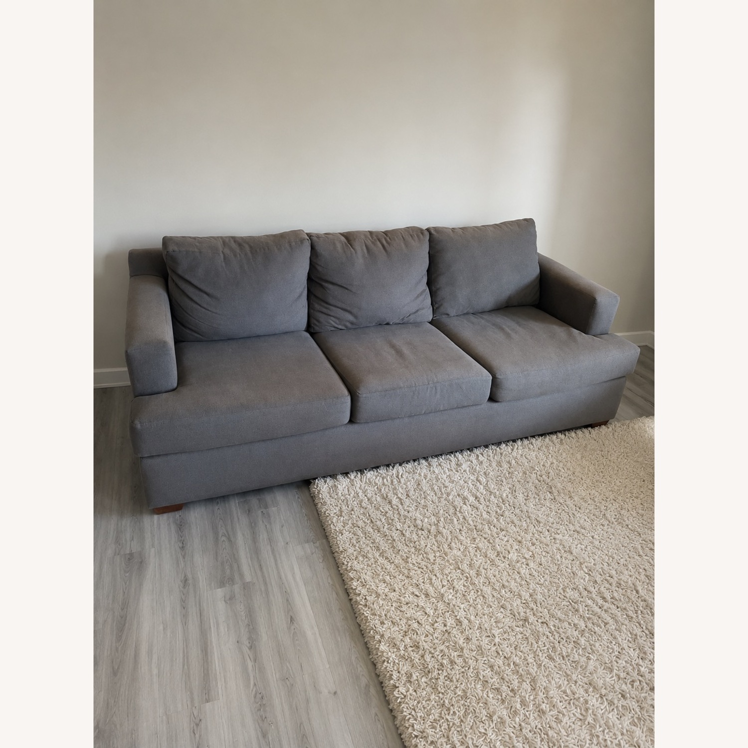 Wayfair Dark Gray Fabric 3+ Seater Sofa - image-1