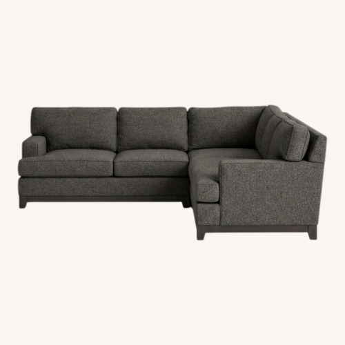 Used Ethan Allen Dark Gray Fabric 3+ Piece Sectional for sale on AptDeco