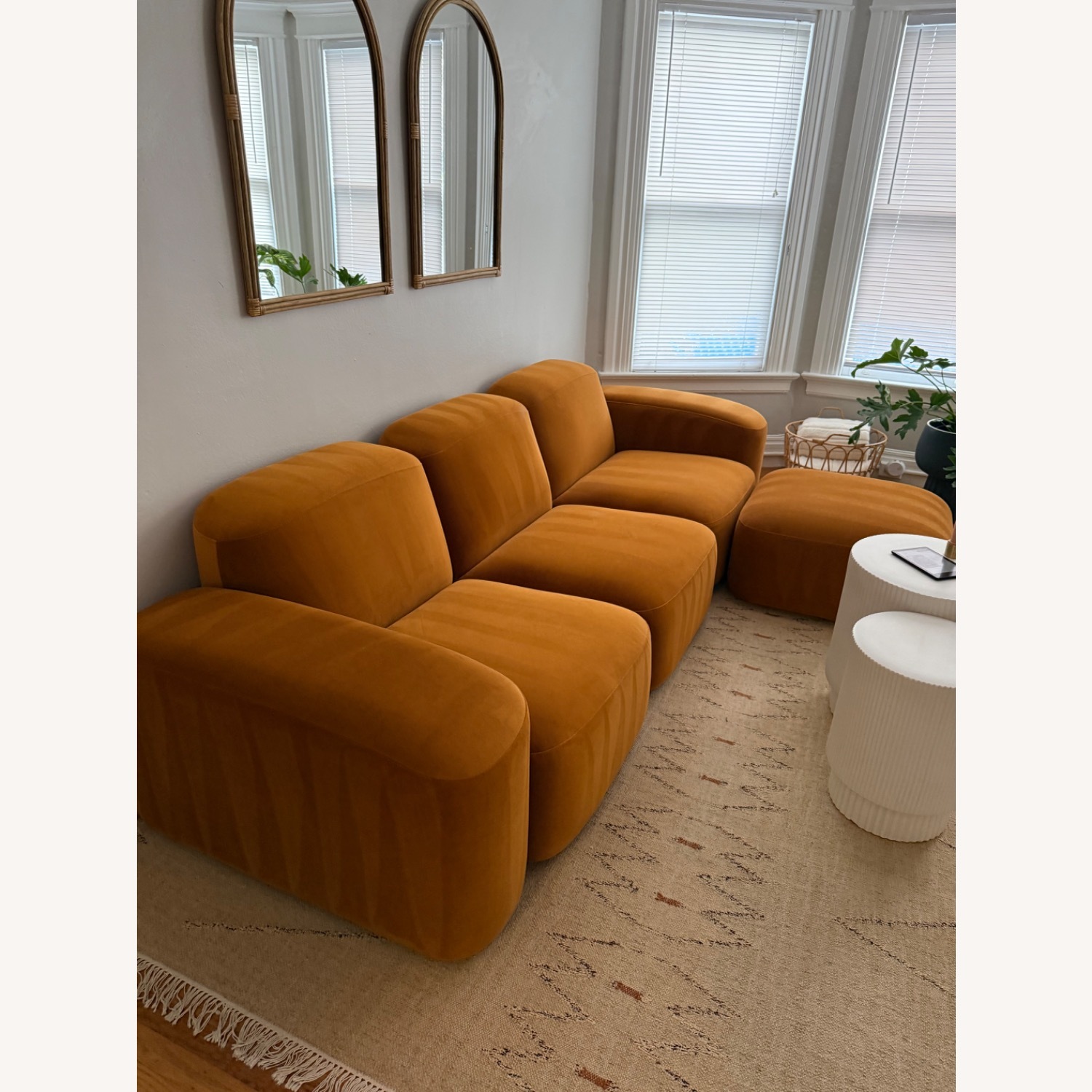 Design Within Reach Sarah Ellison Muse 3 Seater Sofa + Ottoman - image-1