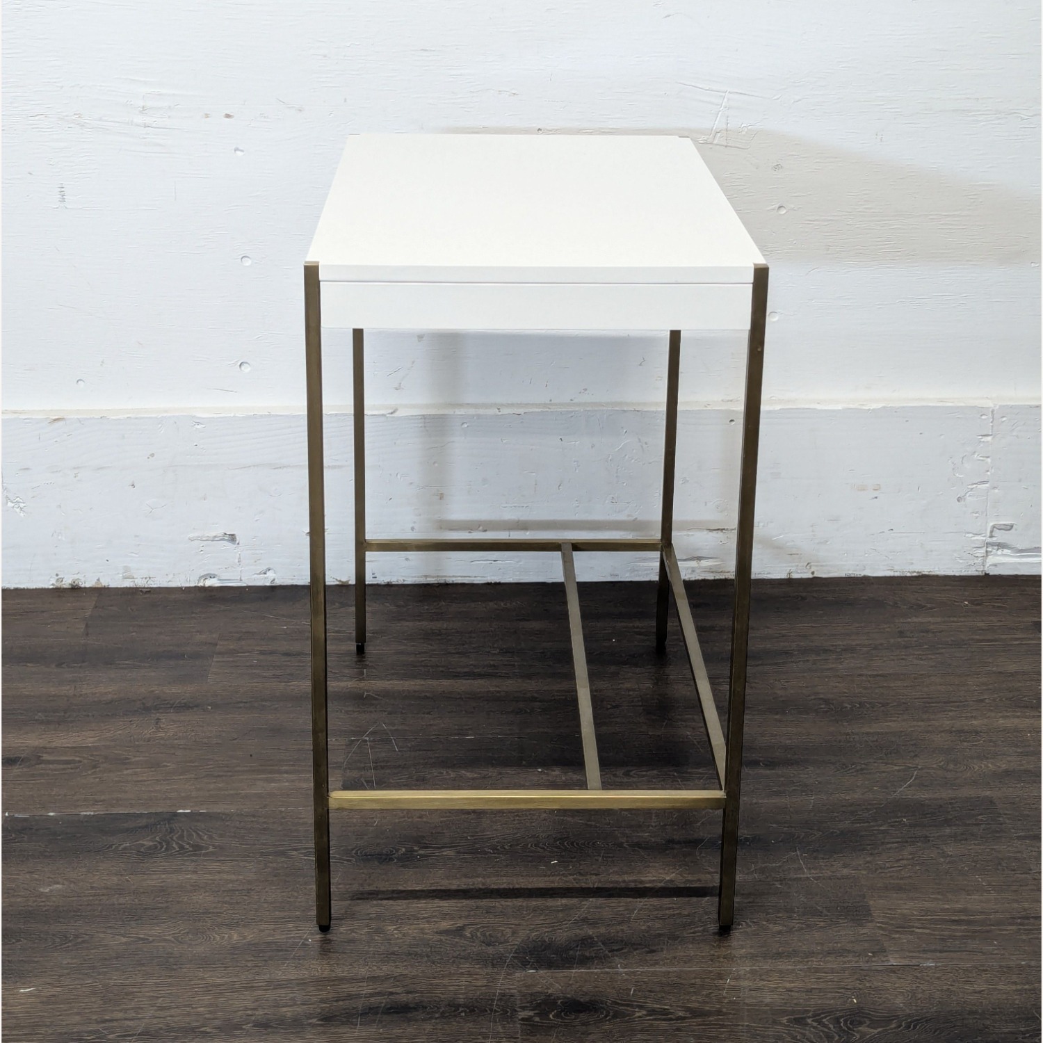 West Elm Zane Modern White Compact Desk  - image-3