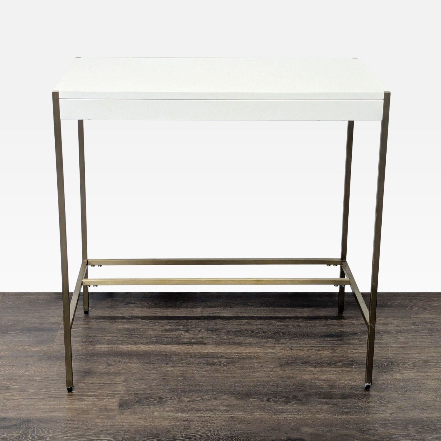 West Elm Zane Modern White Compact Desk  - image-6