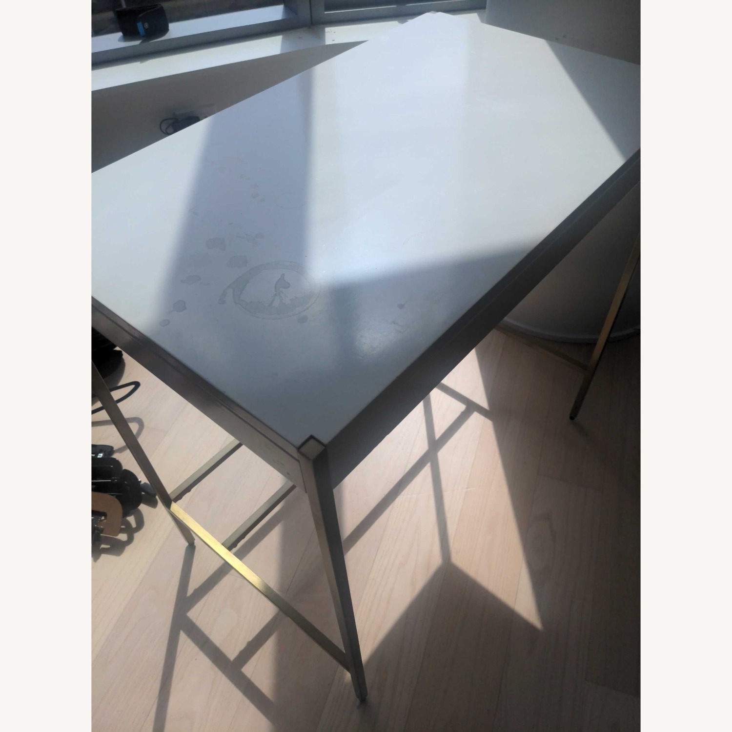 West Elm Zane Modern White Compact Desk  - image-4