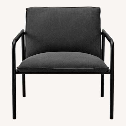 Used Sauder Boulevard Modern Black Lounge Chair  for sale on AptDeco