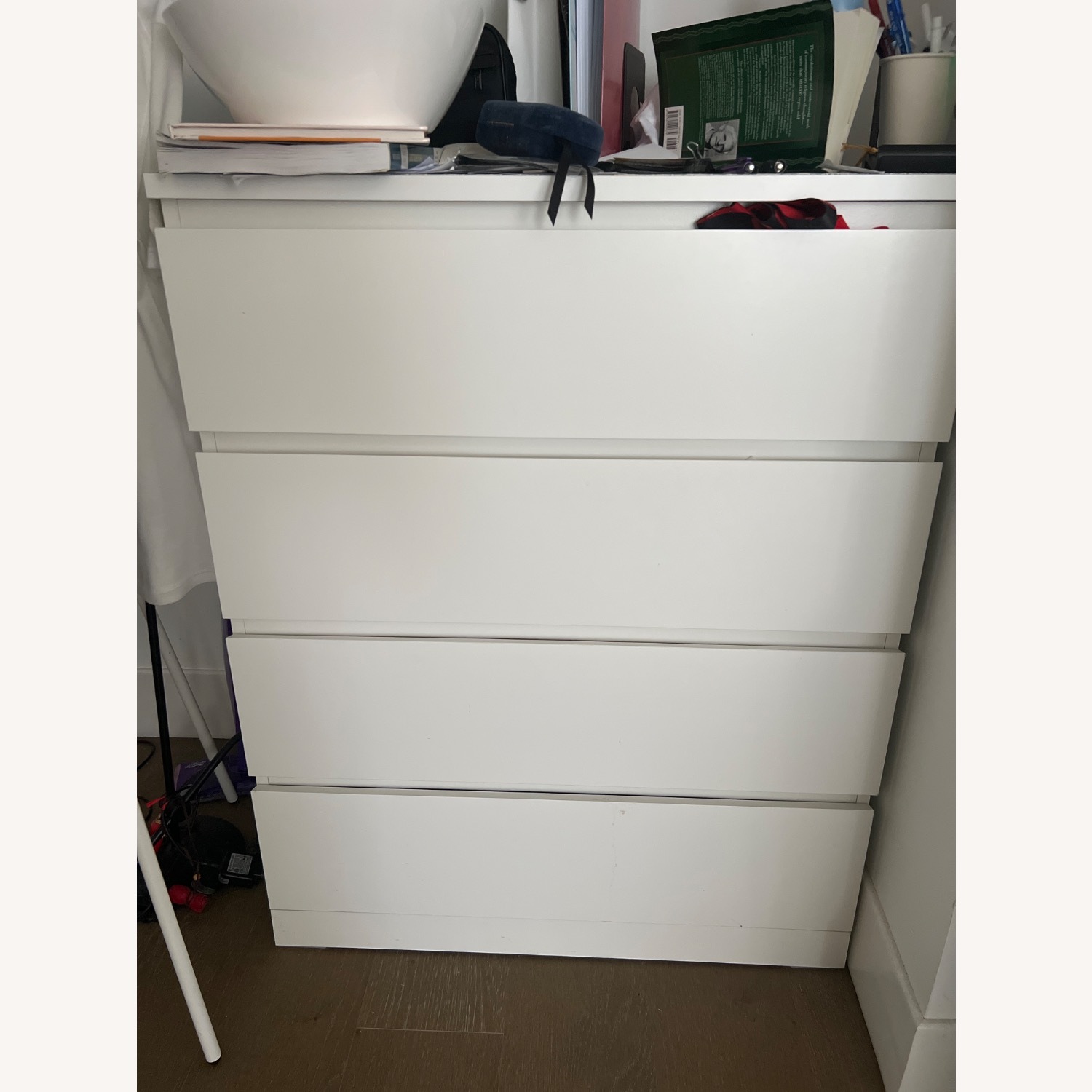 IKEA White Wood Dresser - image-1