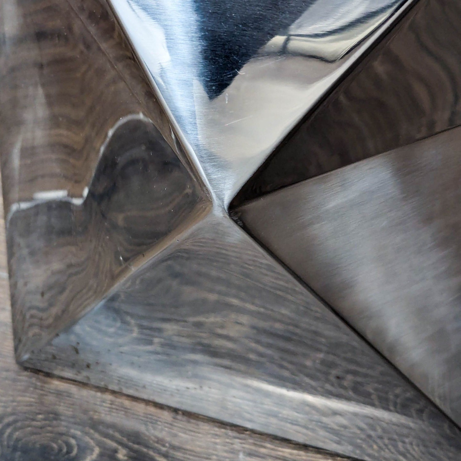 Geometric Metal Accent Table - image-3