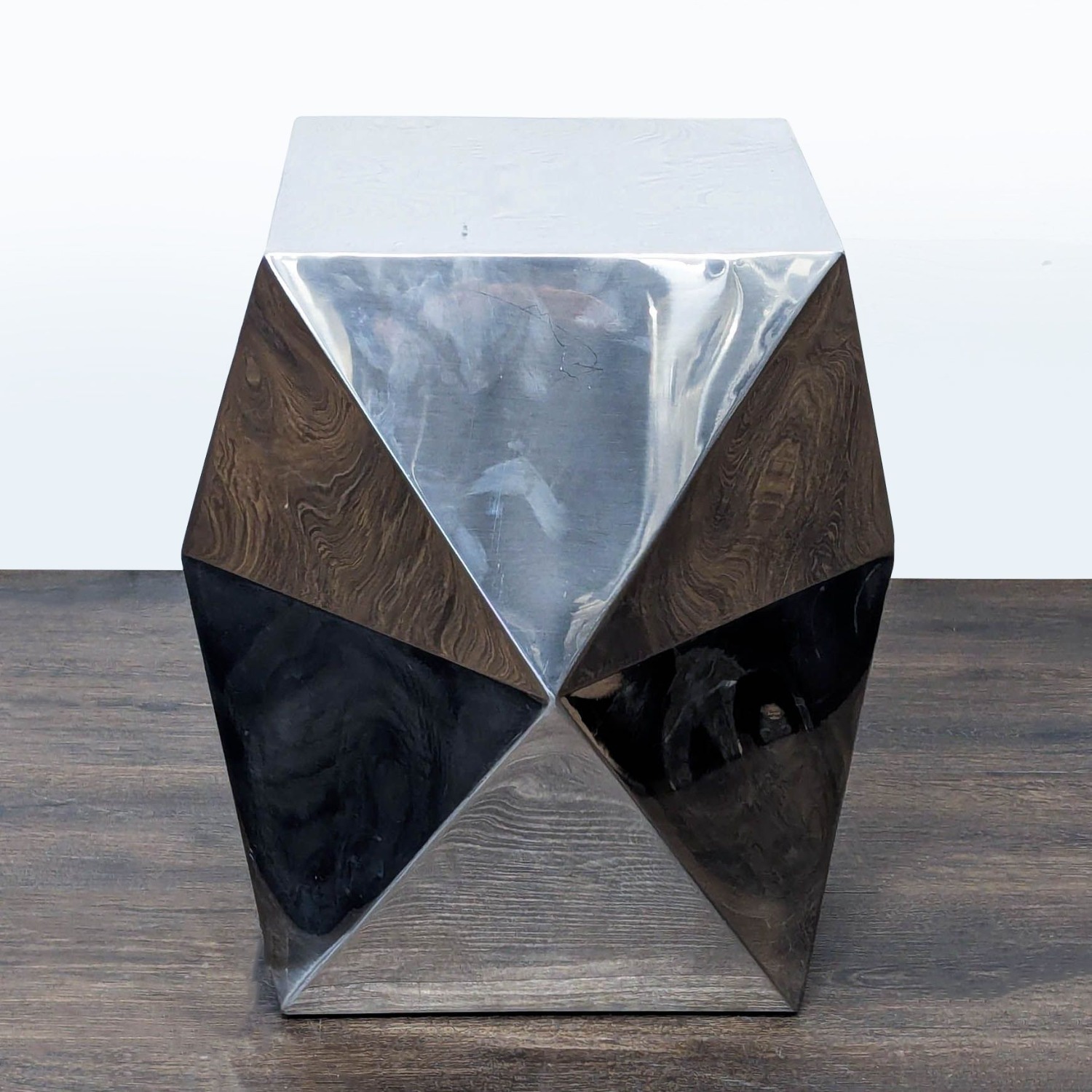 Geometric Metal Accent Table - image-4