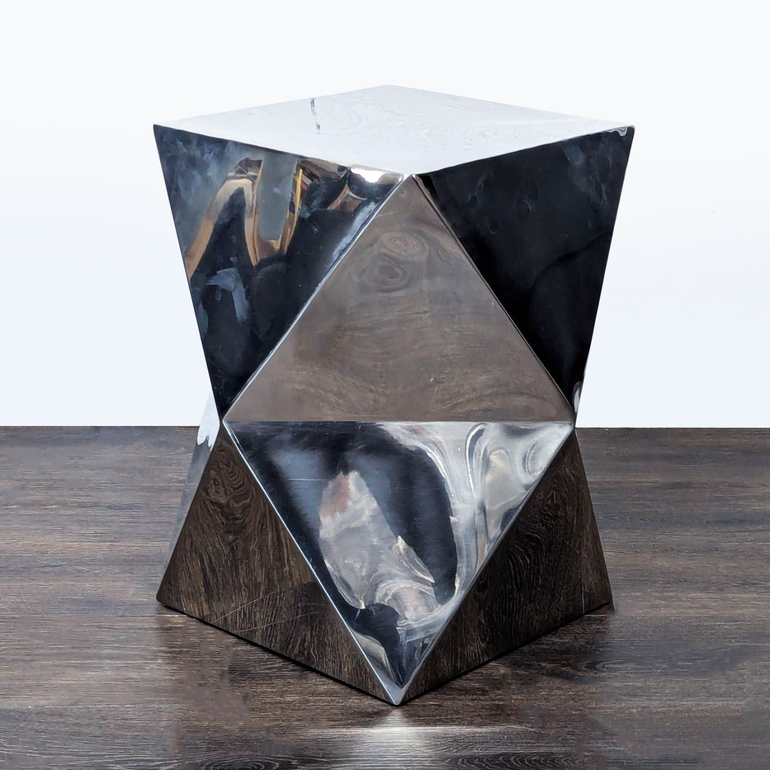 Geometric Metal Accent Table - image-5