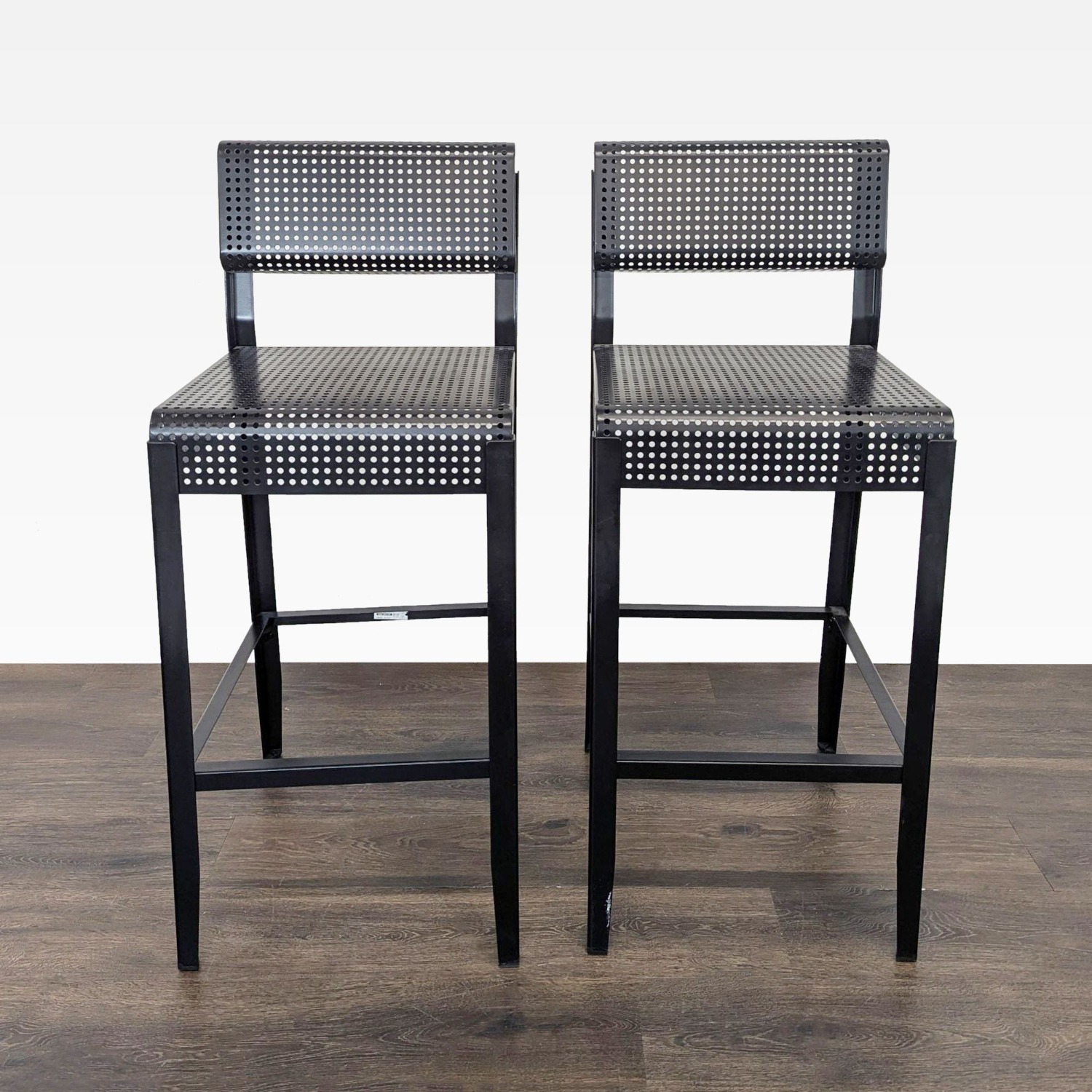 Pair of Ikea Metal Bar Stools - image-6