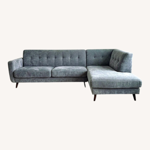 Used Grey L-Sectional  for sale on AptDeco