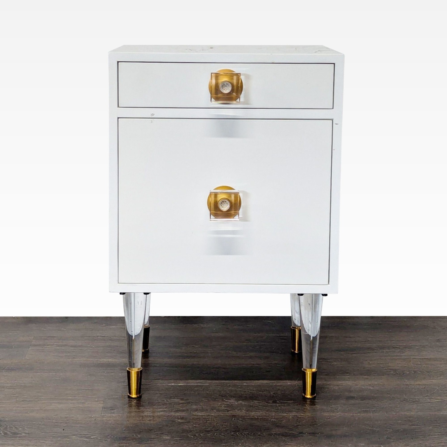 Nightstand with One Drawer and Cabinet	 - image-5
