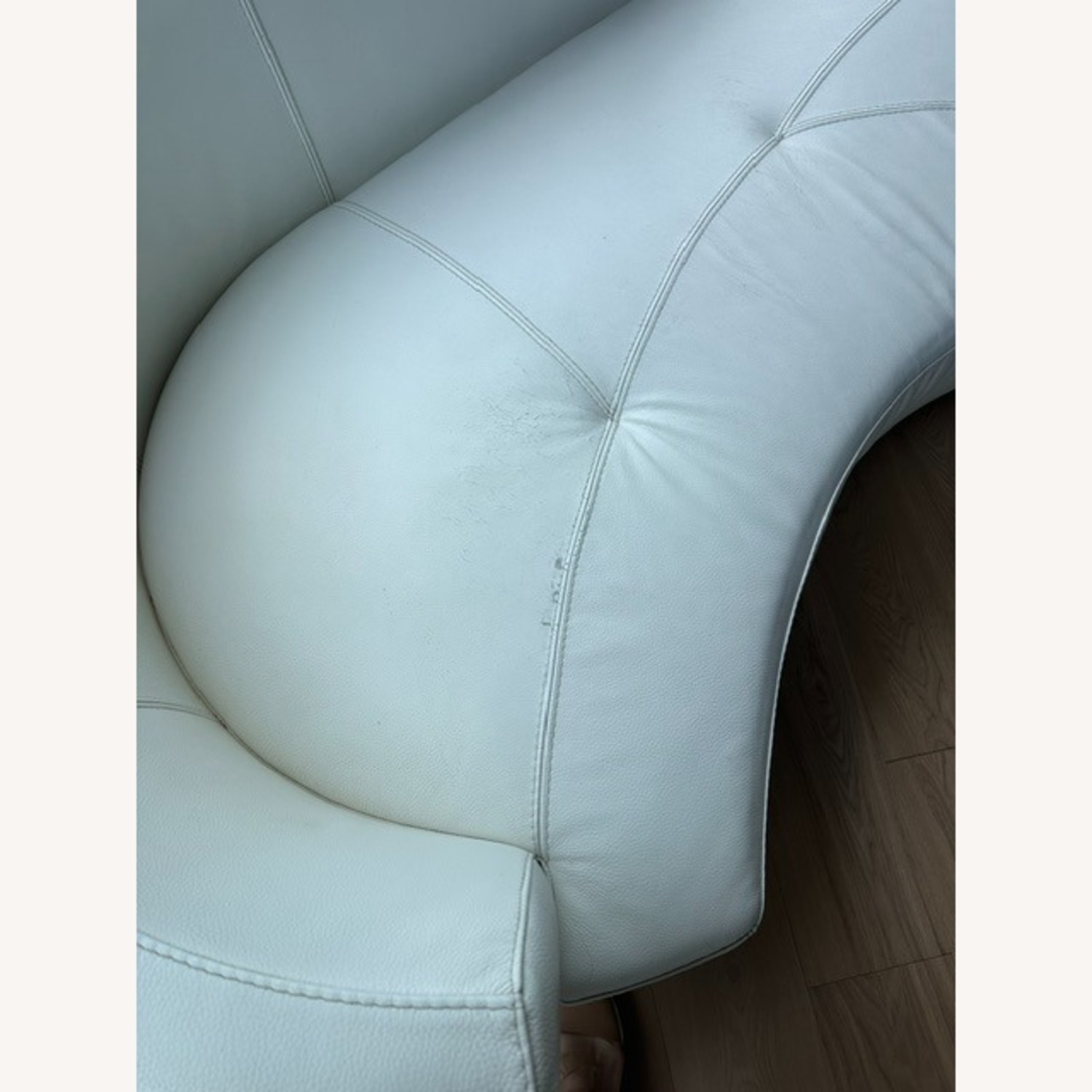 Roche Bobois Tangram White Leather 3+ Seater Sofa - image-10