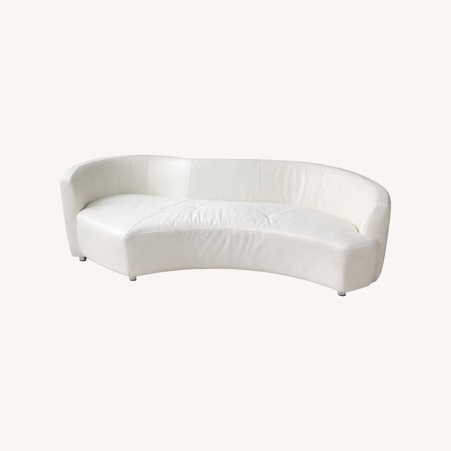 Roche Bobois Tangram White Leather 3+ Seater Sofa - image-6