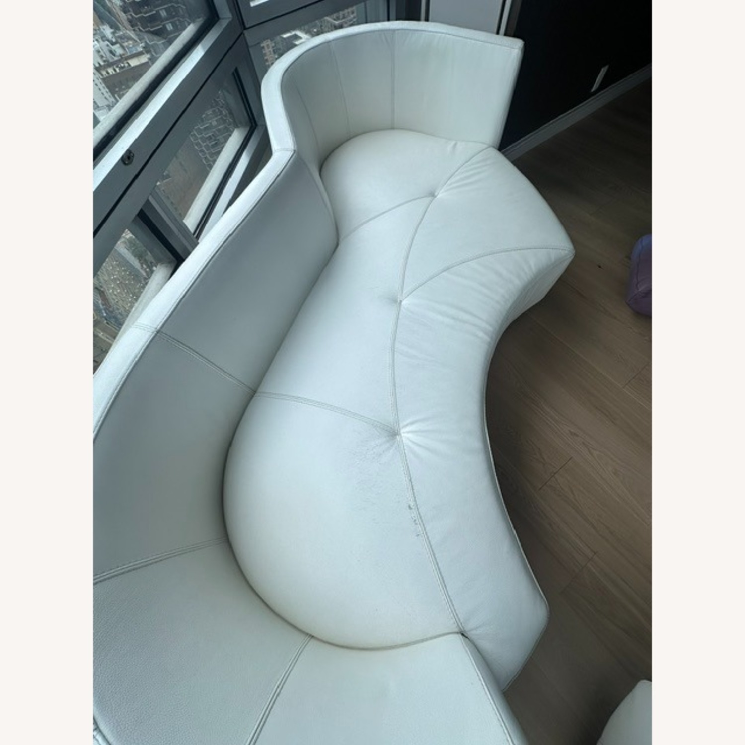 Roche Bobois Tangram White Leather 3+ Seater Sofa - image-8