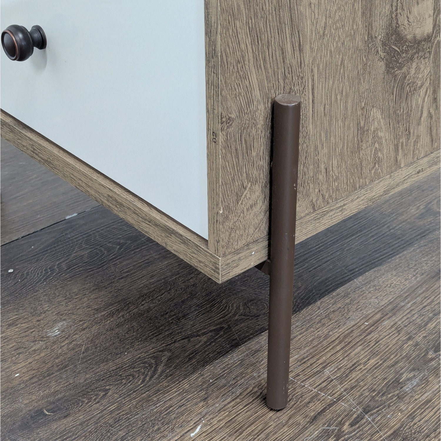 One Drawer Nightstand with Open Shelf	 - image-7