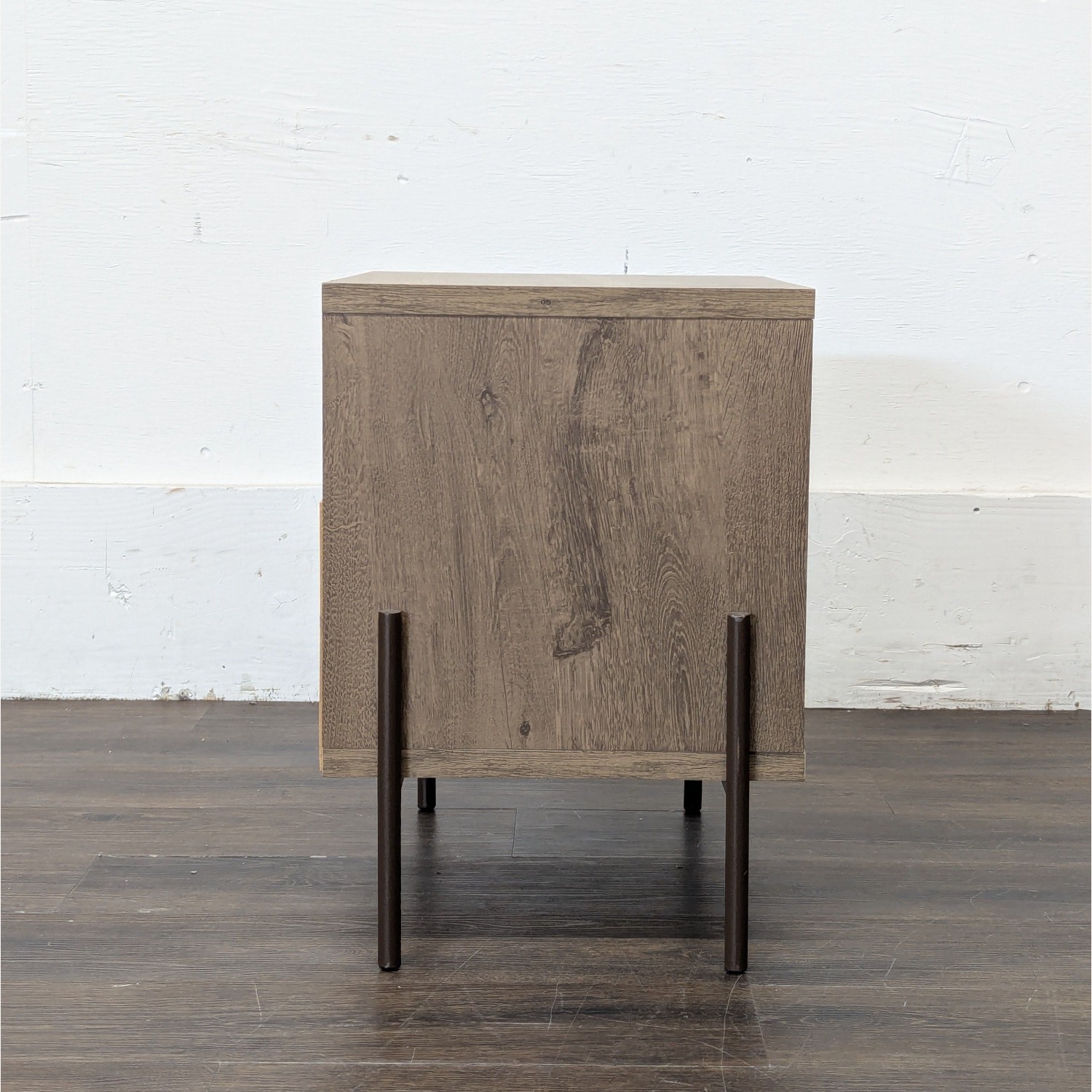 One Drawer Nightstand with Open Shelf	 - image-2