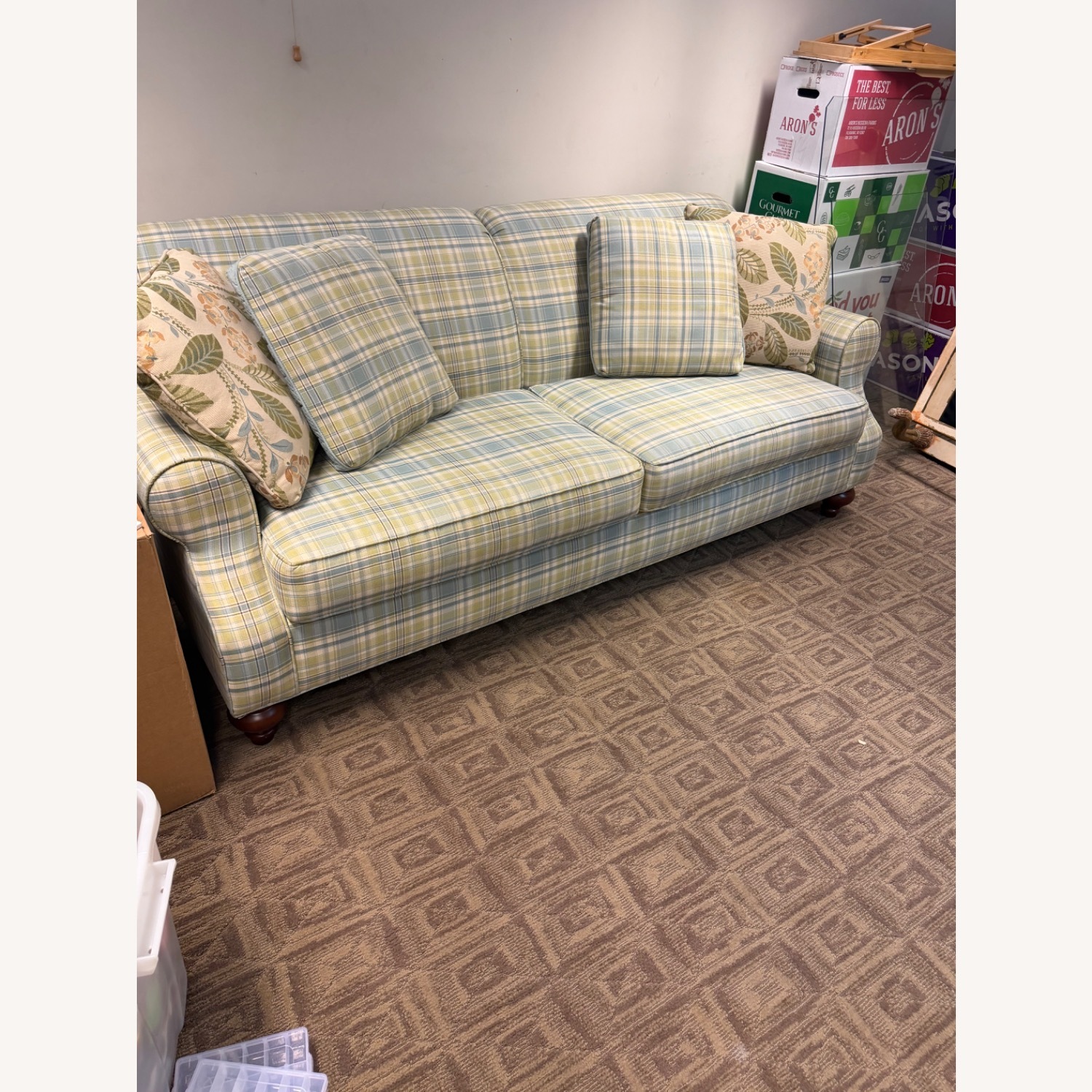 Raymour & Flanigan Blue 3+ Seater Sofa - image-3