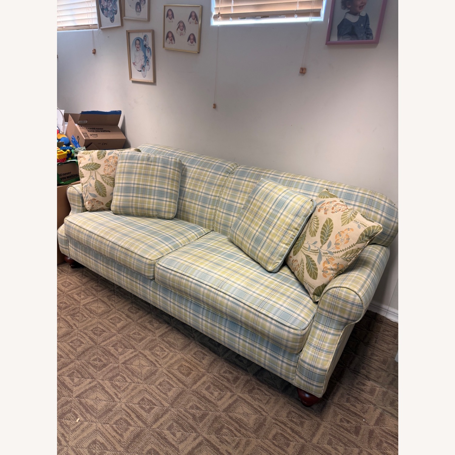 Raymour & Flanigan Blue 3+ Seater Sofa - image-2