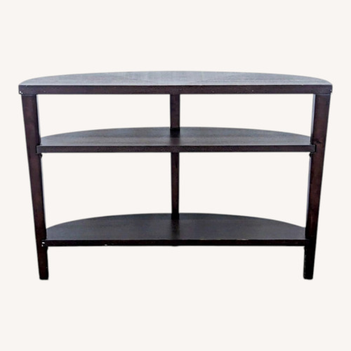 Used Three Tier Demilune Console Table	 for sale on AptDeco