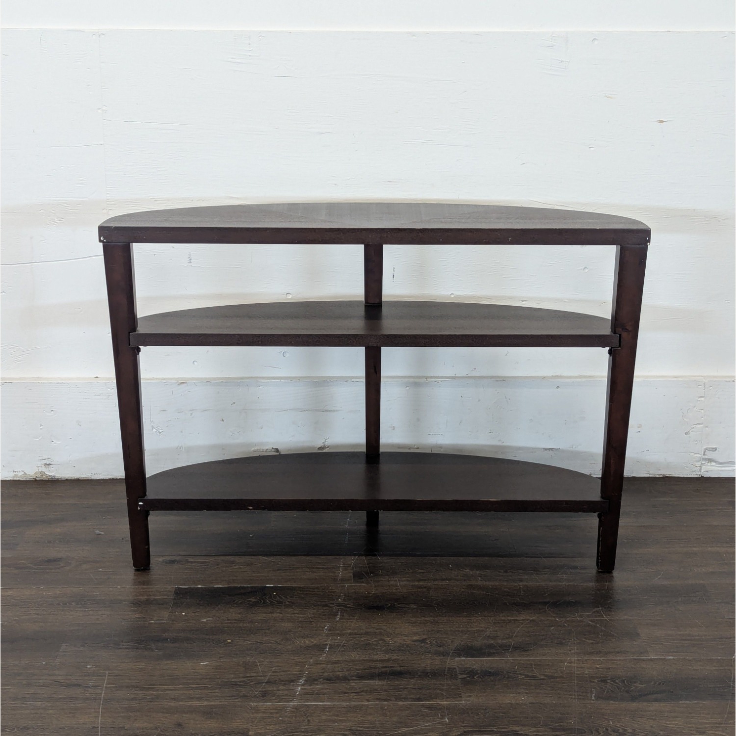 Three Tier Demilune Console Table	 - image-1