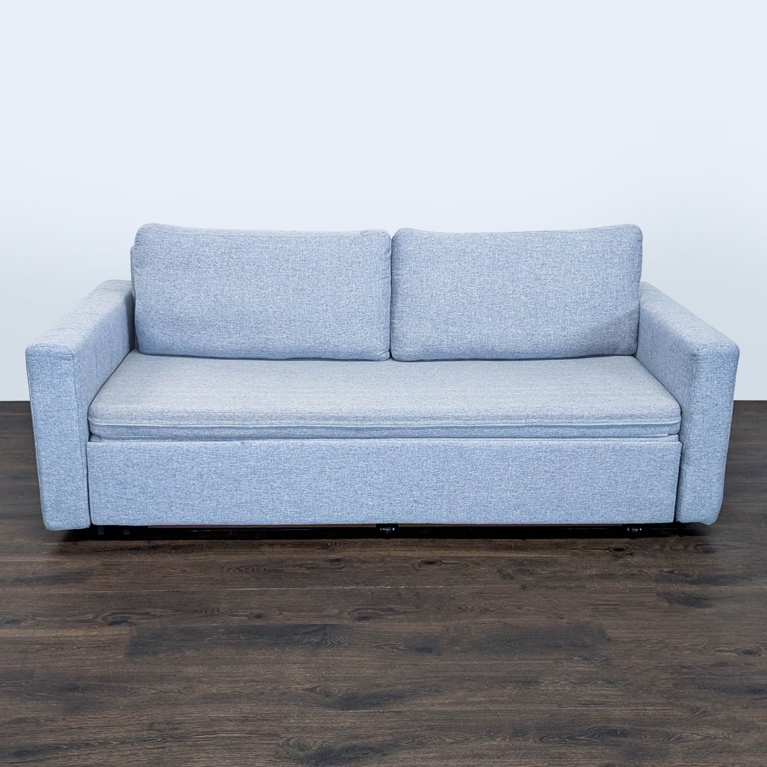 Modern Light Gray Sleeper Sofa with Pull-Out Bed	 - image-8