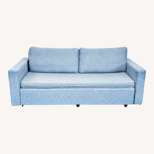 Used Modern Light Gray Sleeper Sofa with Pull-Out Bed	 for sale on AptDeco