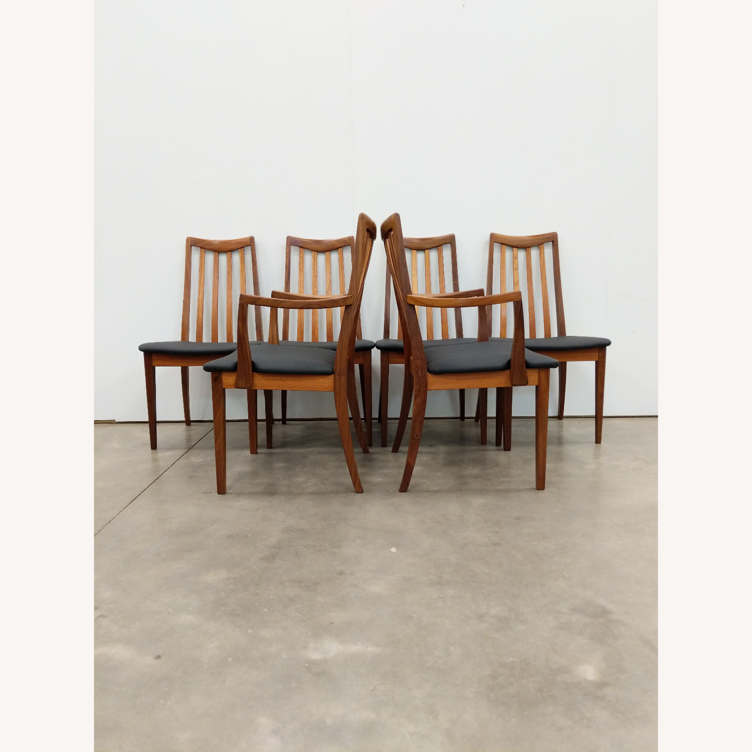 6 Vintage Mid Century Modern G Plan Dining Chairs - image-4