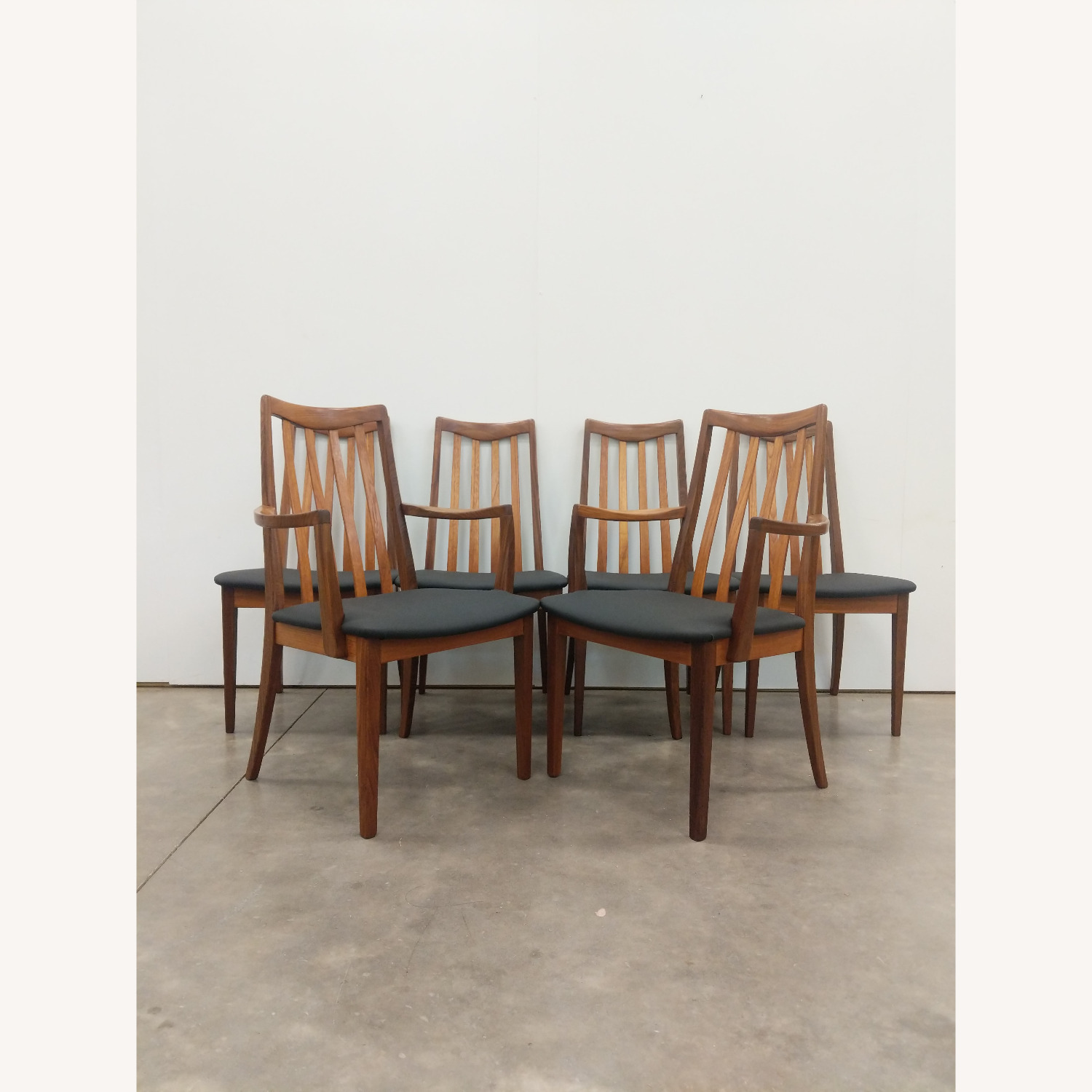 6 Vintage Mid Century Modern G Plan Dining Chairs - image-1