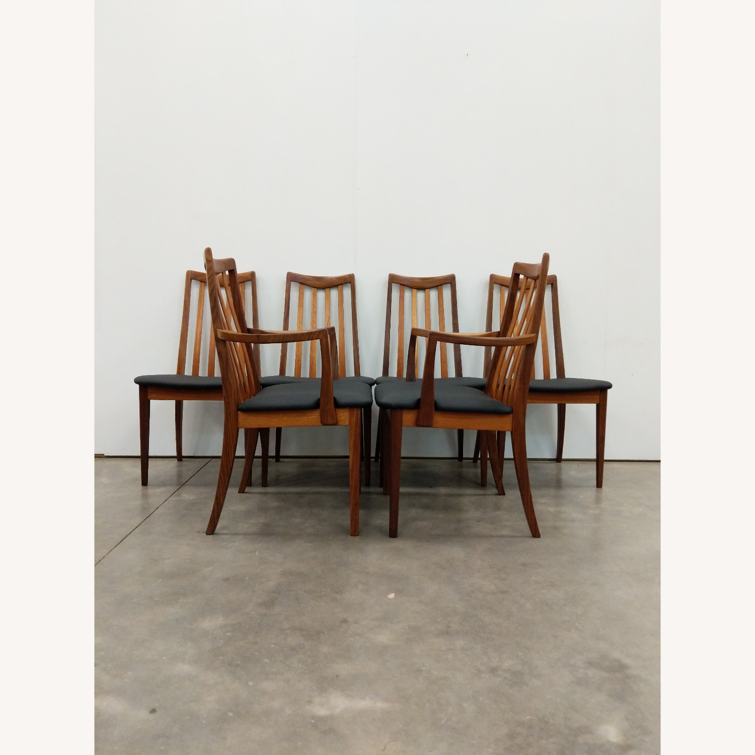 6 Vintage Mid Century Modern G Plan Dining Chairs - image-2