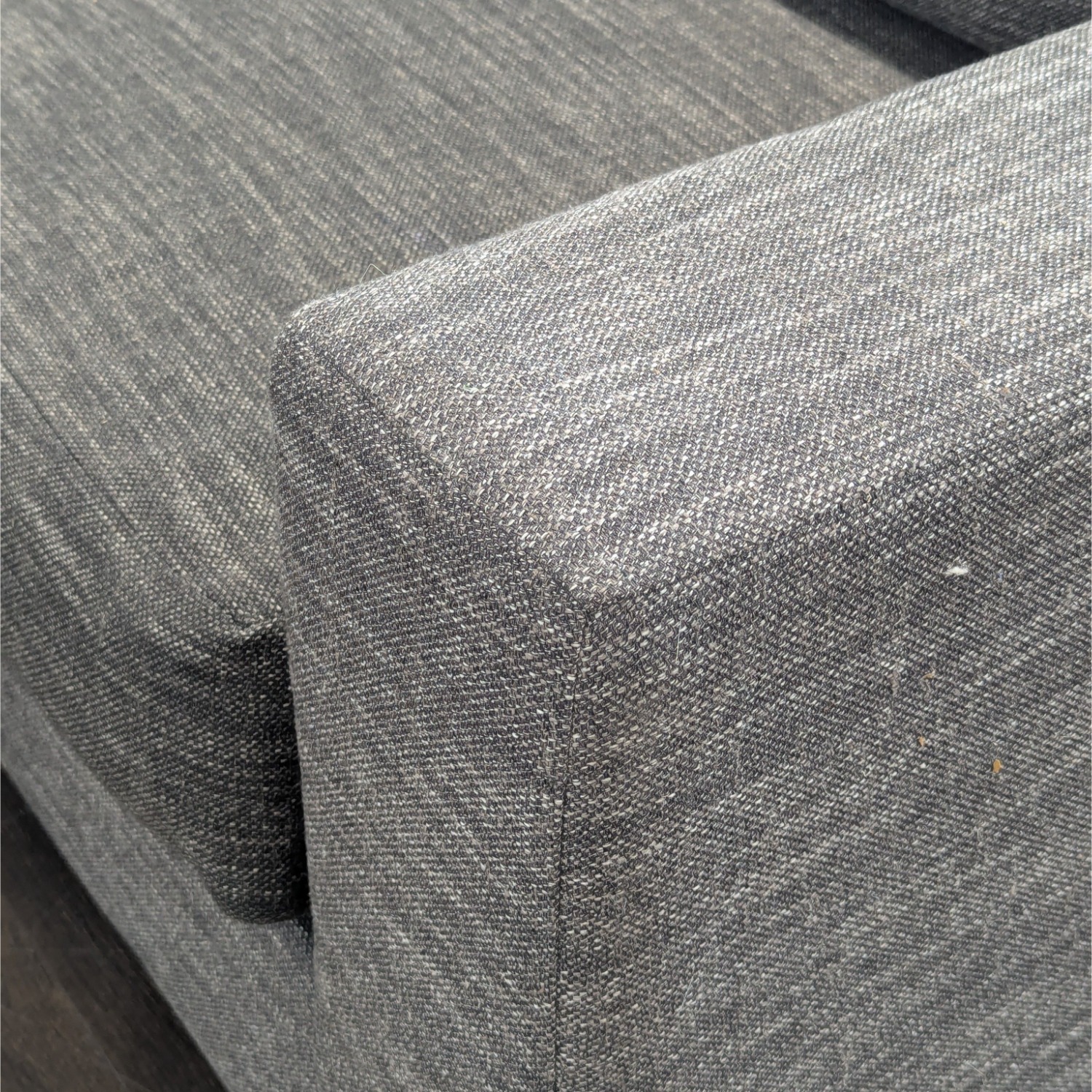 West Elm Urban Modern Gray Fabric Sectional  - image-1