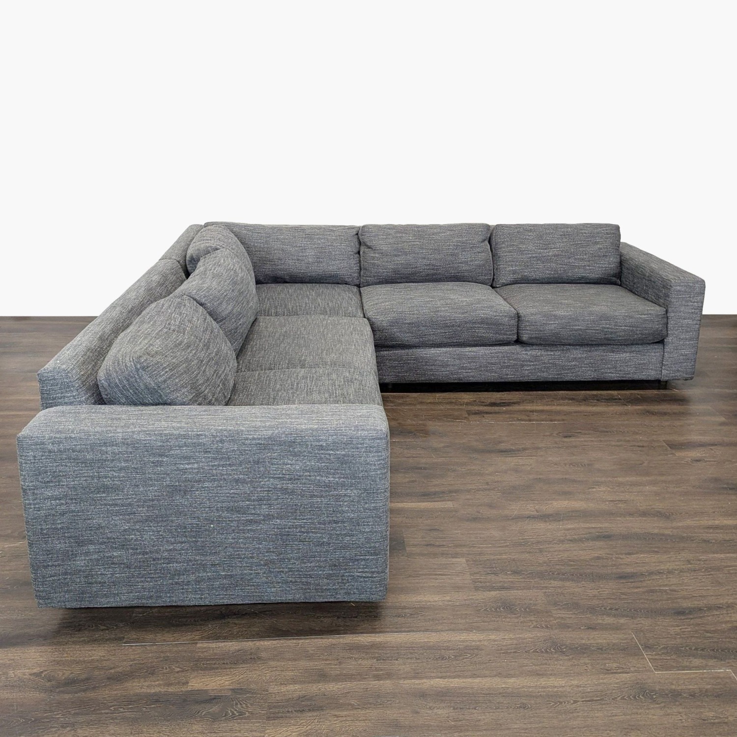 West Elm Urban Modern Gray Fabric Sectional  - image-5