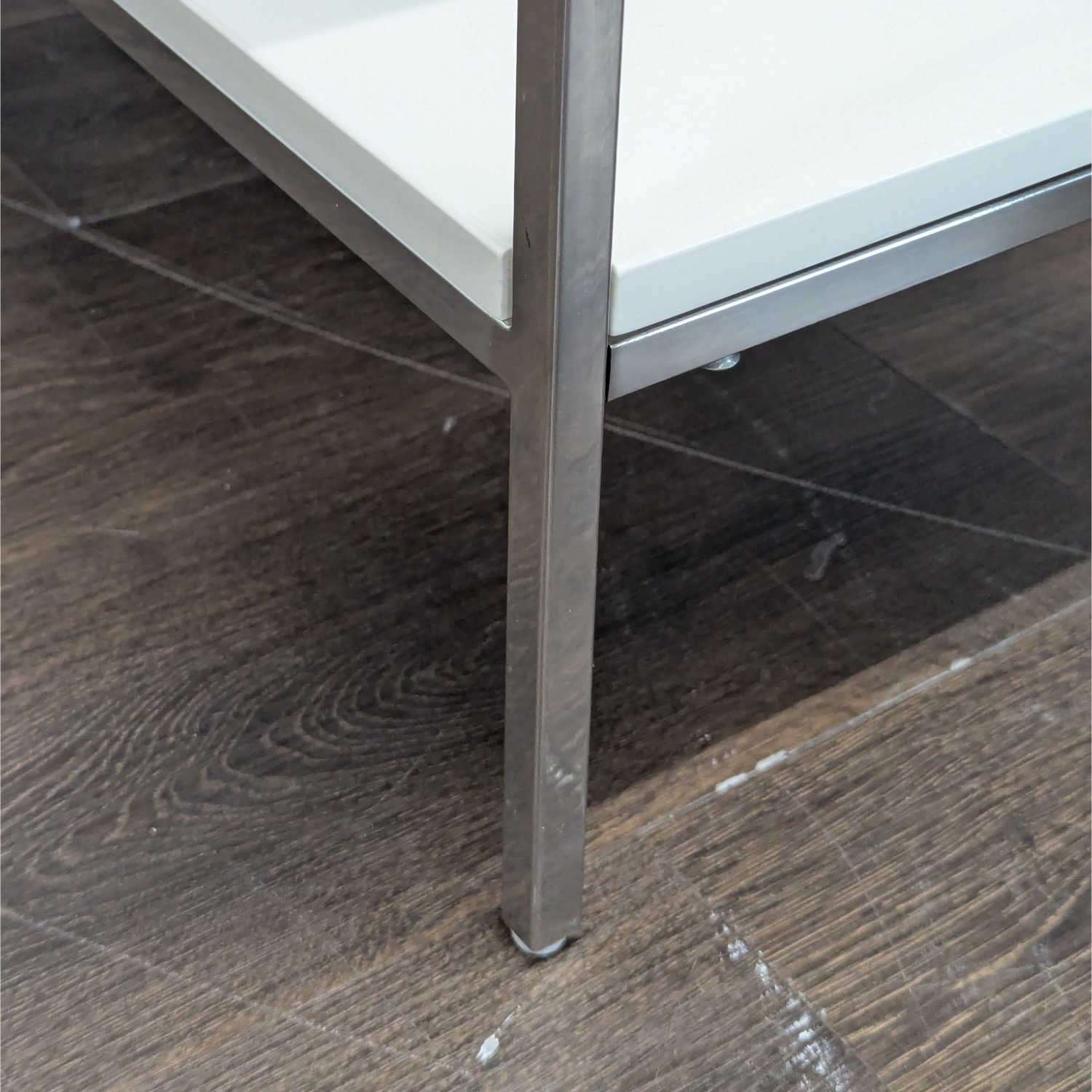 West Elm White Lacquer Storage Console - image-2