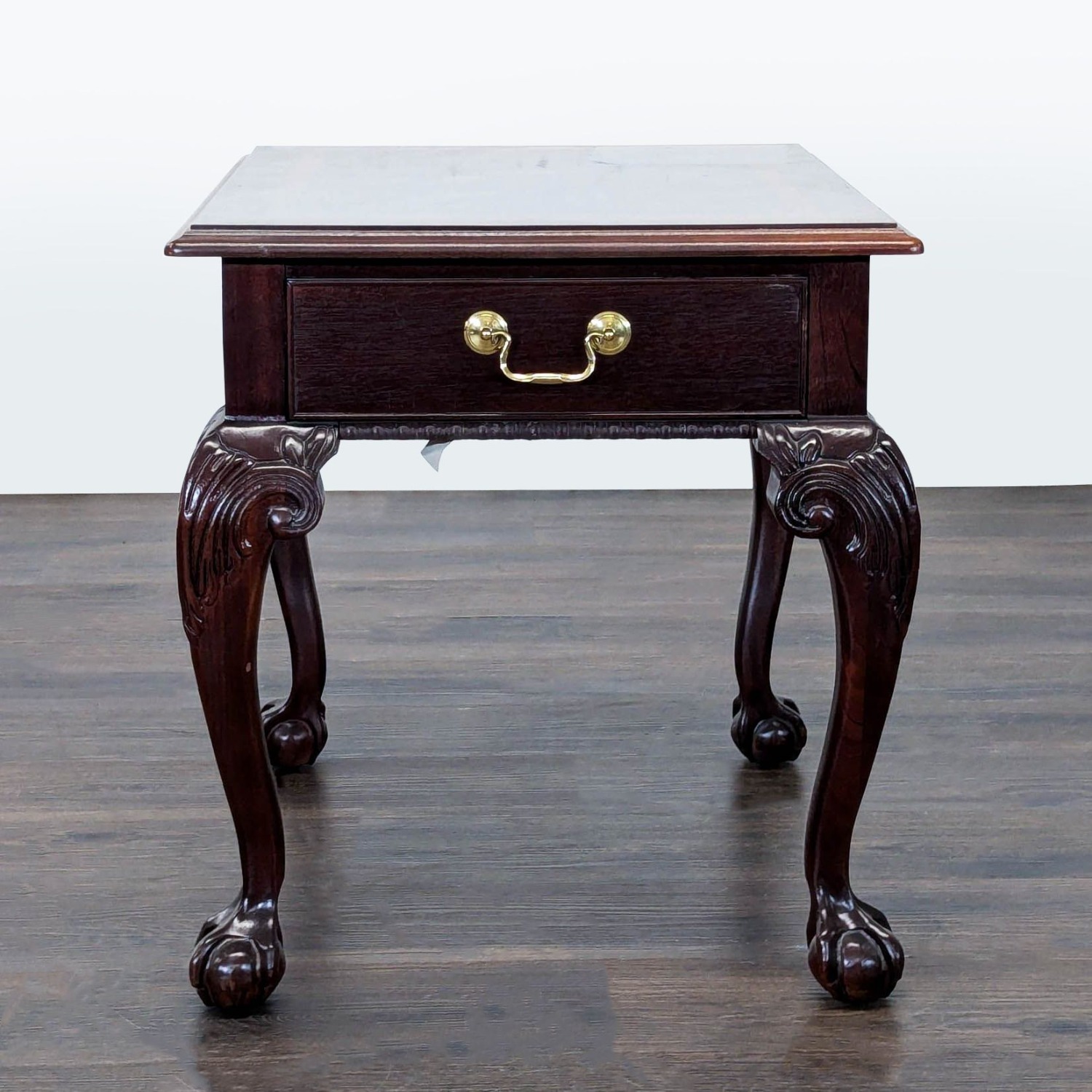 Vintage 1994 Thomasville Mahogany End Table - image-6