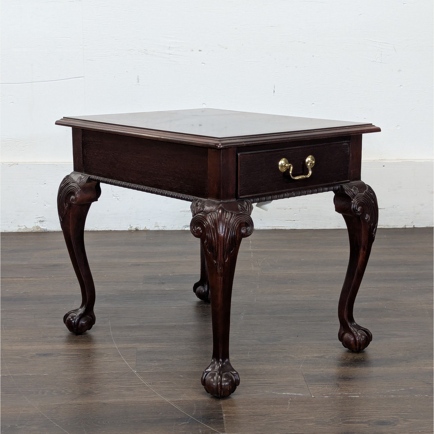 Vintage 1994 Thomasville Mahogany End Table - image-1