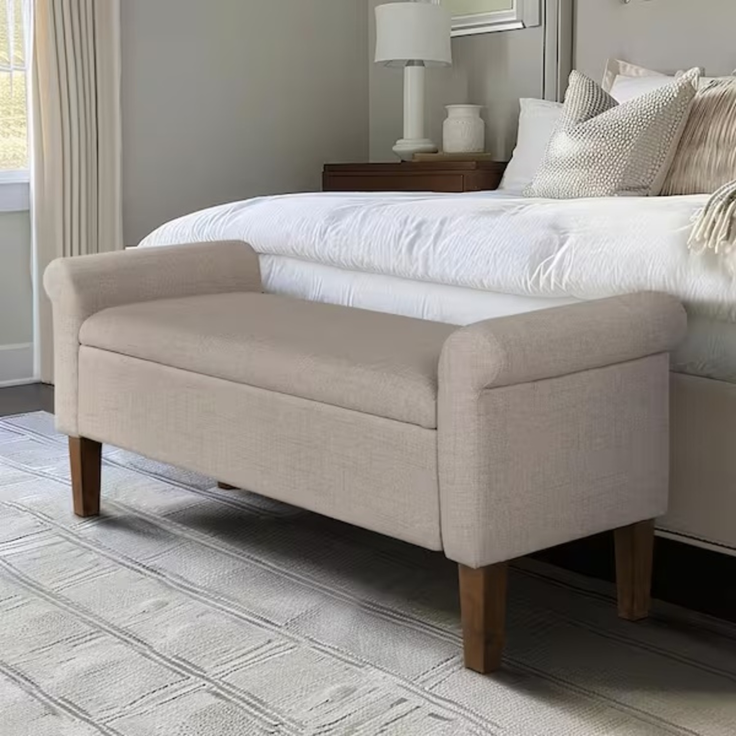 Home Depot End Bed Storage Bench - image-5