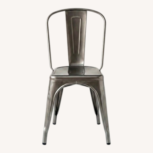 Used Design Within Reach Tolix Silver Stainless Steel Stools for sale on AptDeco