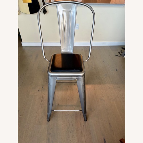 Used Design Within Reach Tolix Silver Stainless Steel Stools for sale on AptDeco